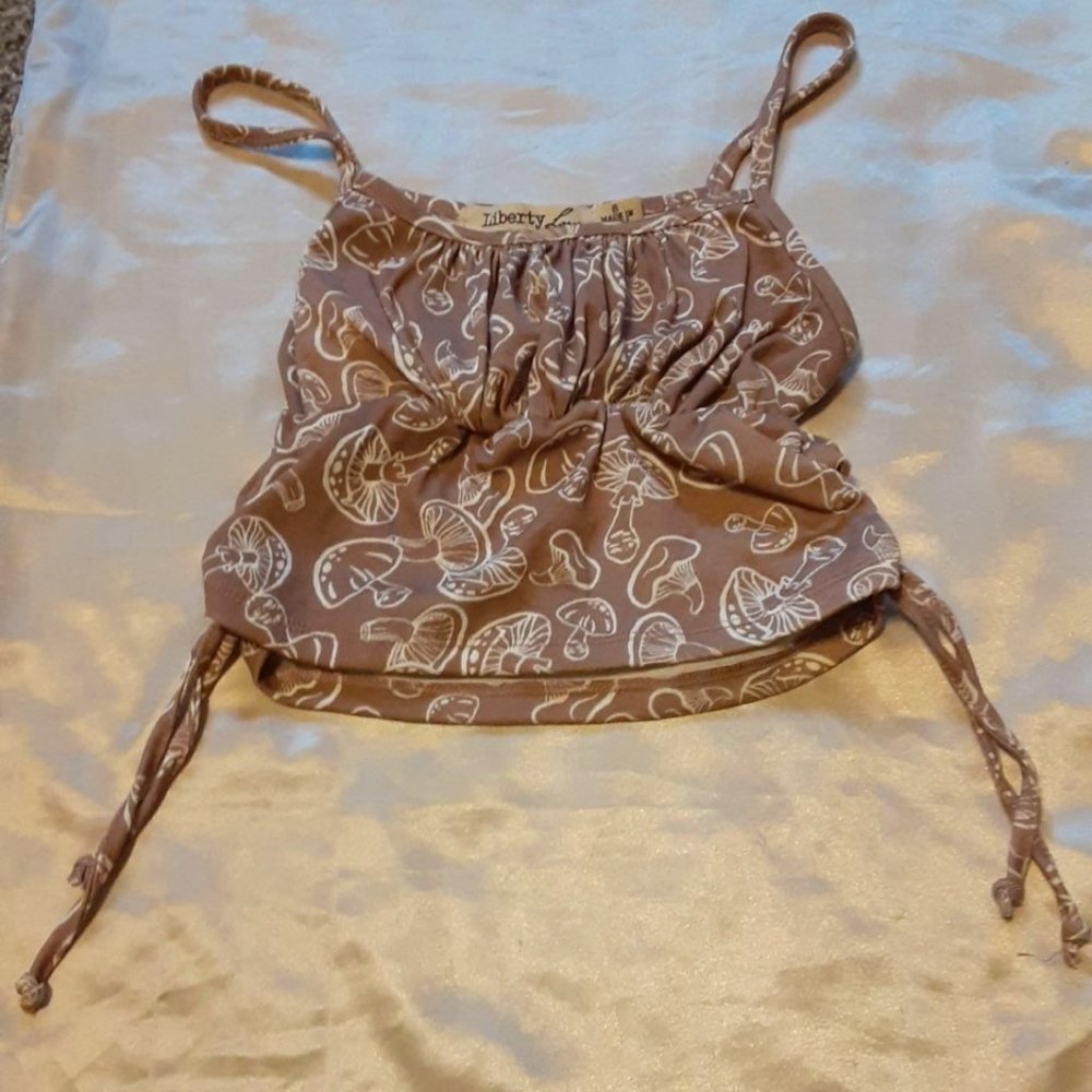Liberty Love Mushroom Crop Top